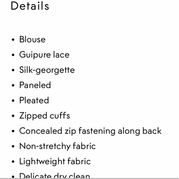 ZIMMERMANN silk + lace blouse IVORY size 6 - Picture 15 of 16